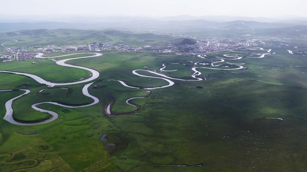 四川阿坝若尔盖湿地视频素材画面4
