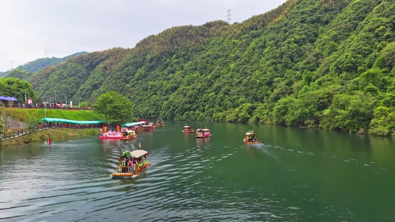 皖南川藏线西津野渡视频素材画面1
