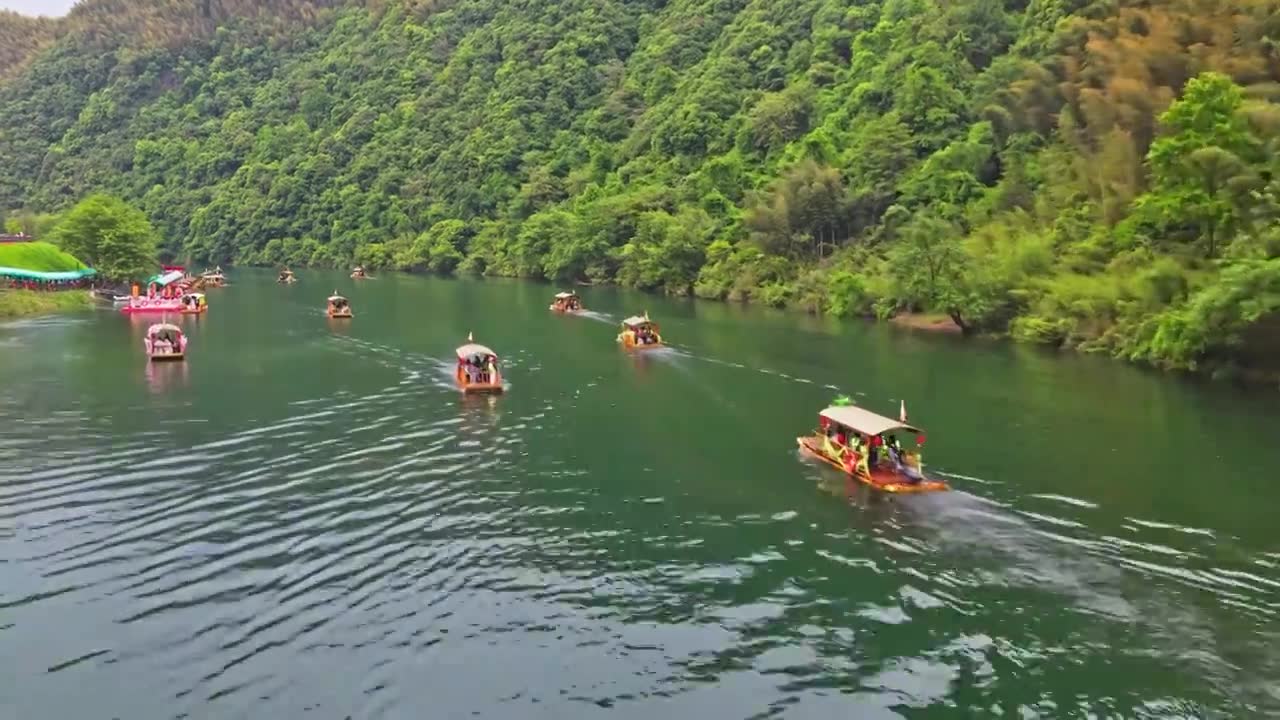 皖南川藏线西津野渡视频素材画面1