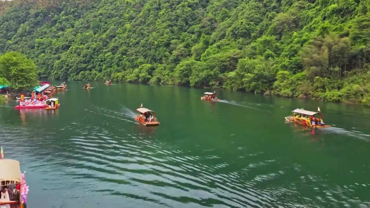 皖南川藏线西津野渡视频素材画面4