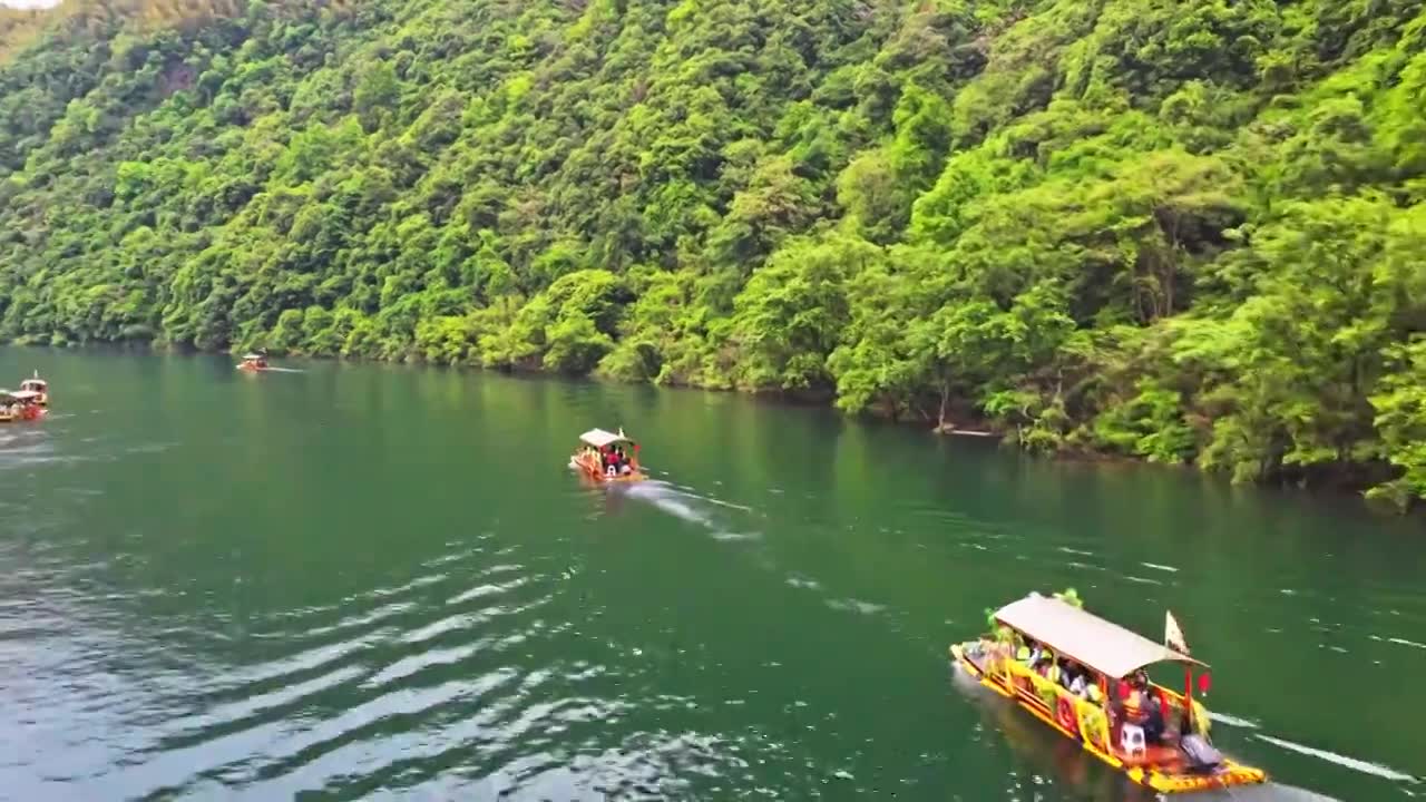 皖南川藏线西津野渡视频素材画面1