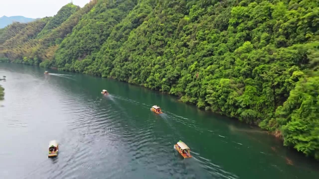 皖南川藏线西津野渡视频素材画面1