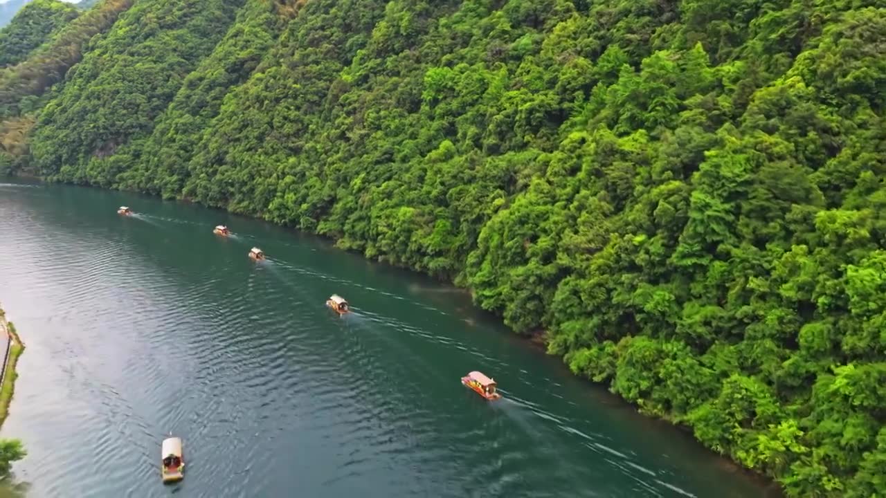 皖南川藏线西津野渡视频素材画面1