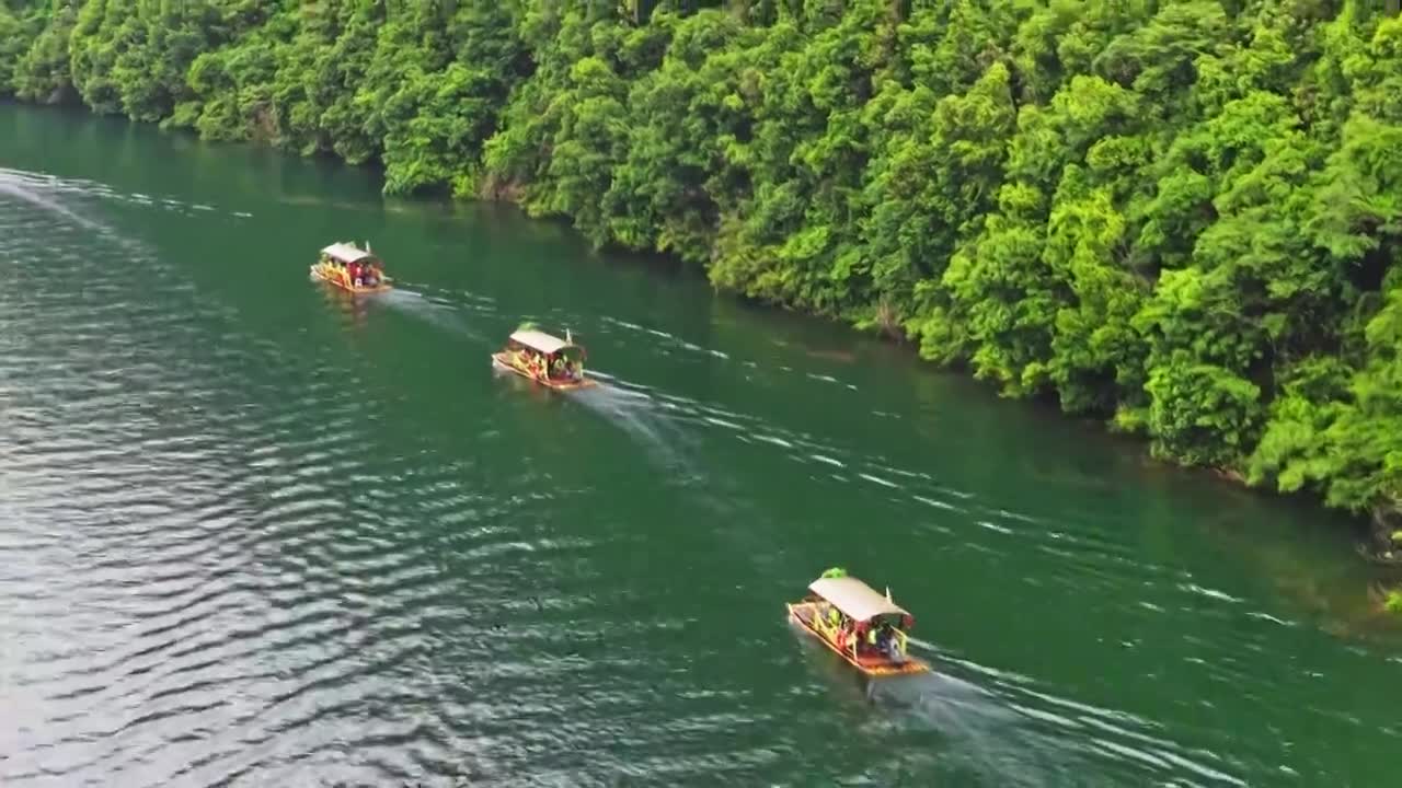 皖南川藏线西津野渡视频素材画面1