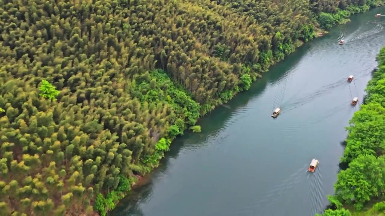 皖南川藏线西津野渡视频素材画面1