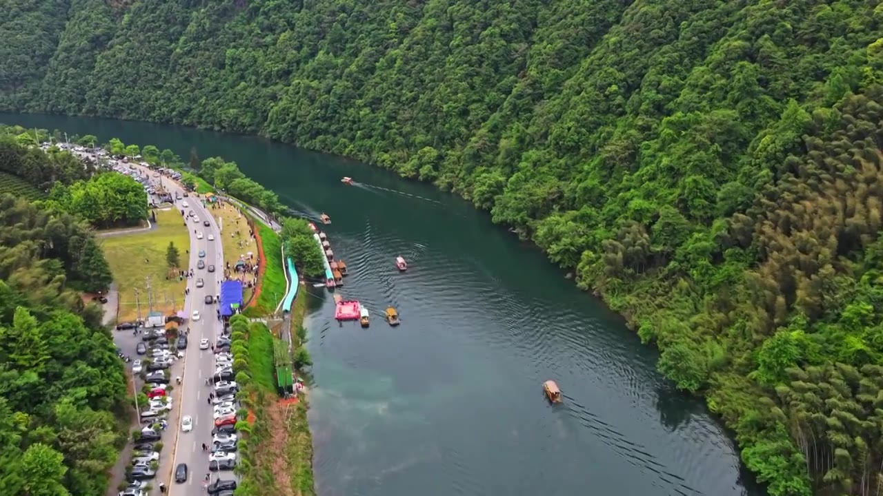 皖南川藏线西津野渡视频素材画面4