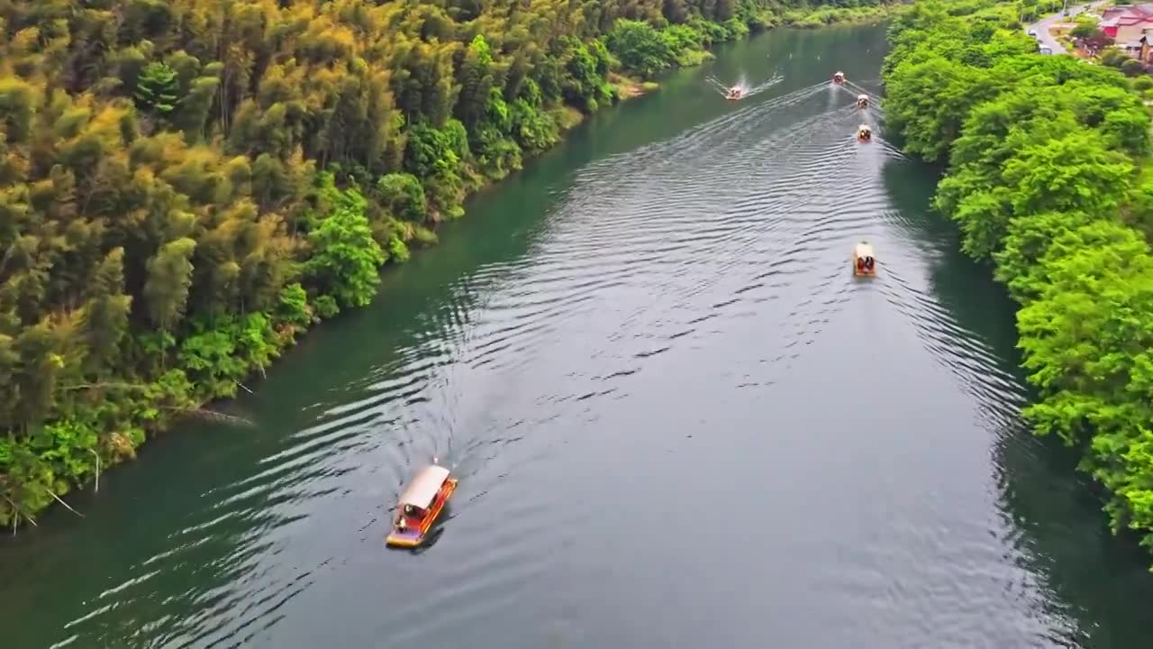 皖南川藏线西津野渡视频素材画面1
