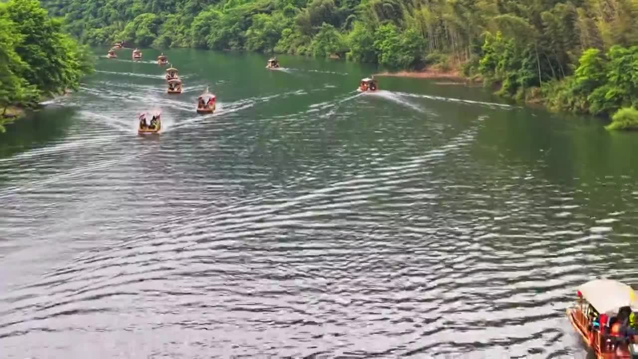 皖南川藏线西津野渡视频素材画面1
