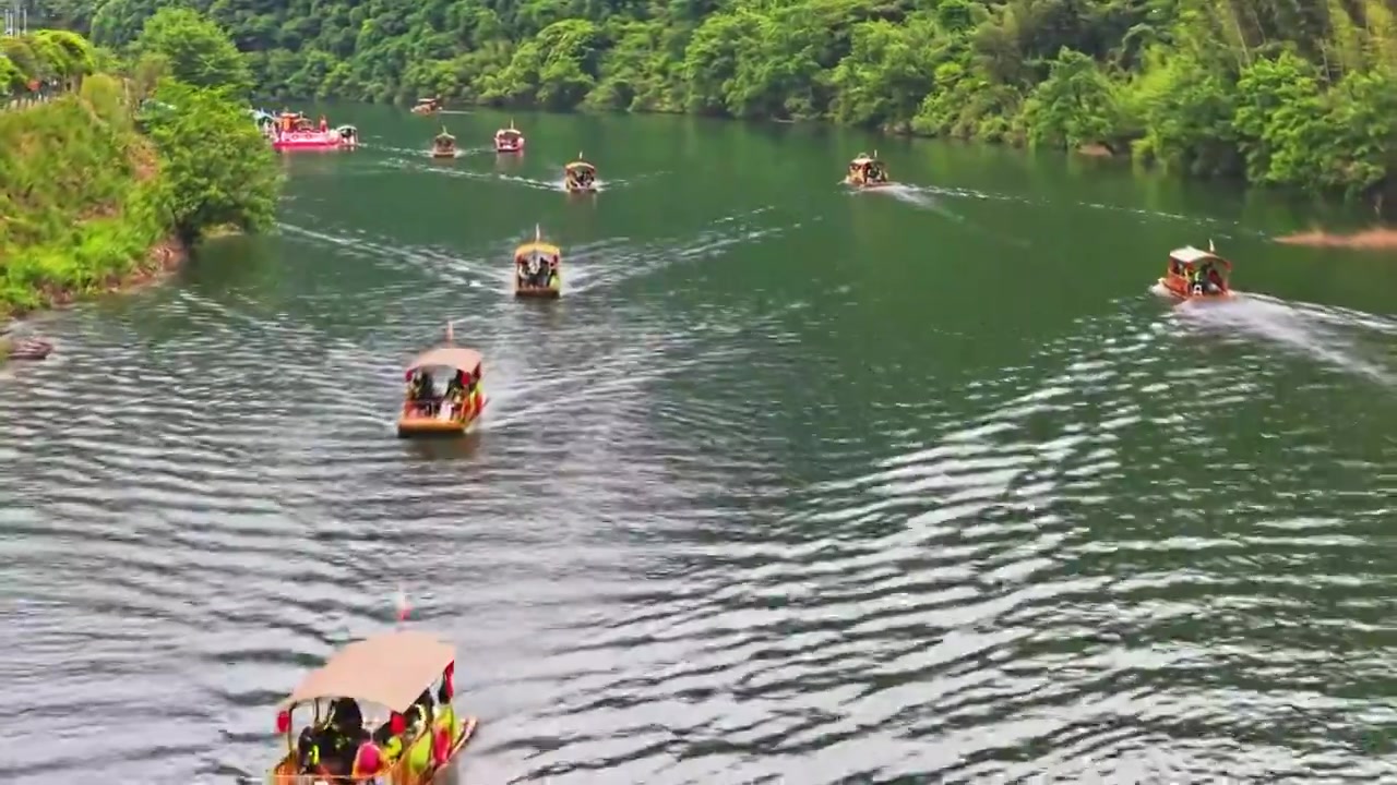 皖南川藏线西津野渡视频素材画面4