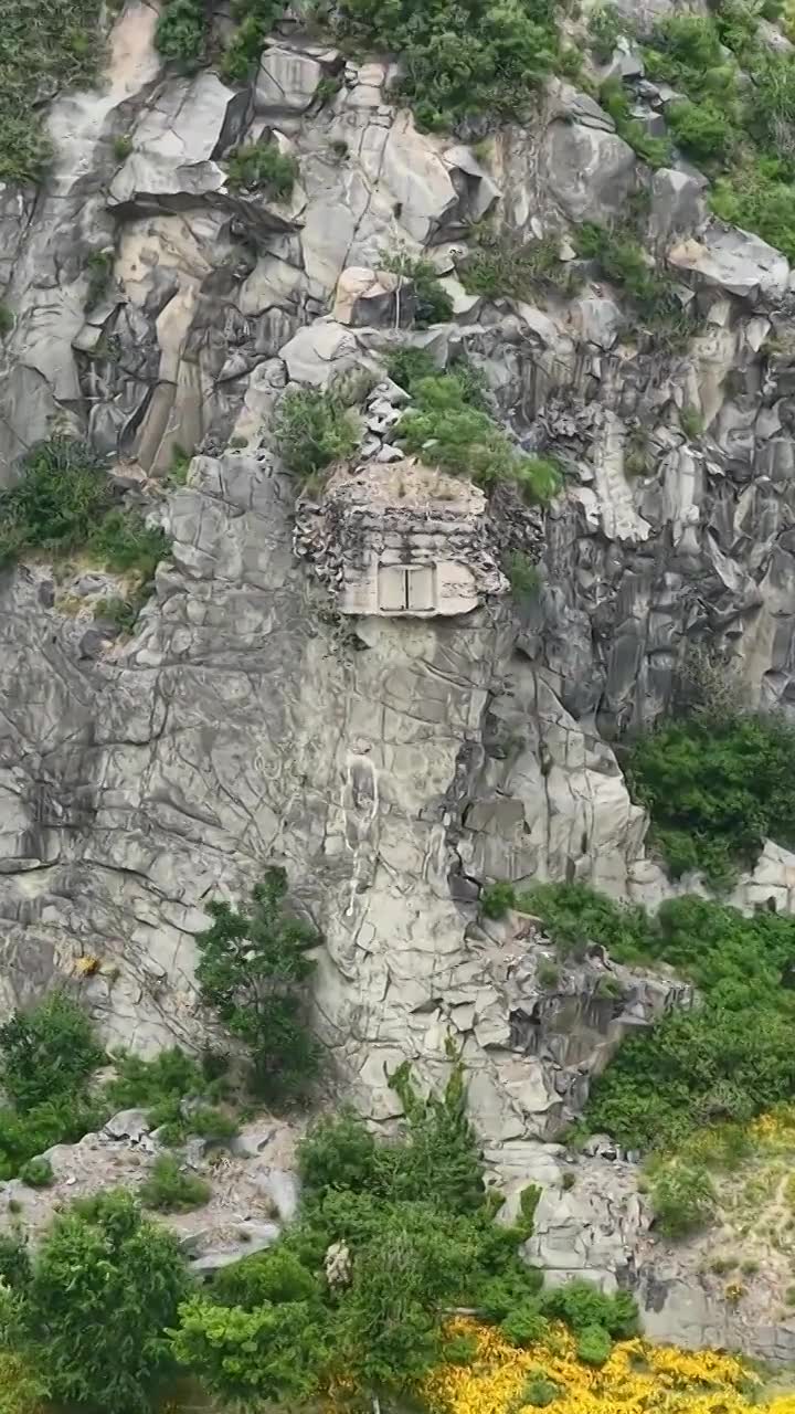 航拍济南卧牛山地质公园视频素材画面1