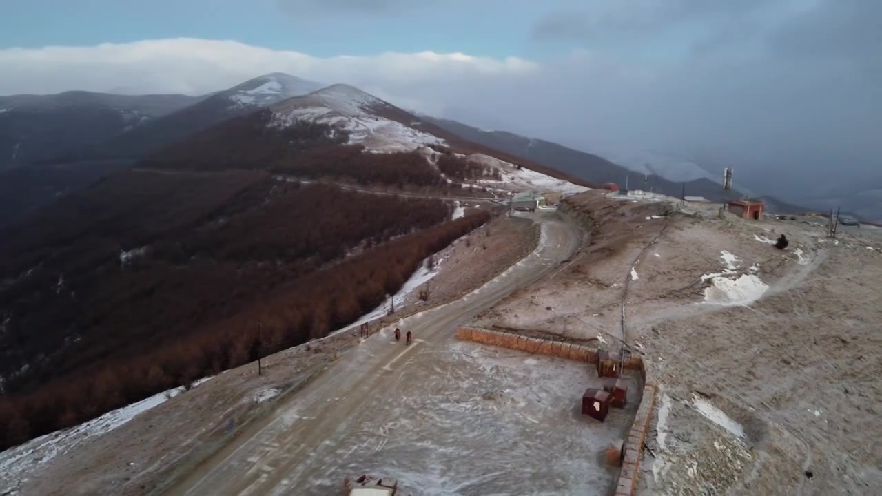 冬季五台山东台顶-山西忻州五台县视频素材画面1