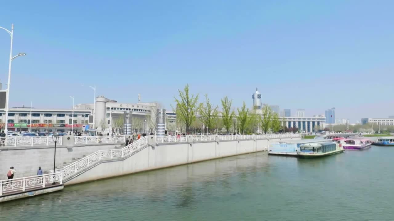 天津站城市风光视频素材画面1