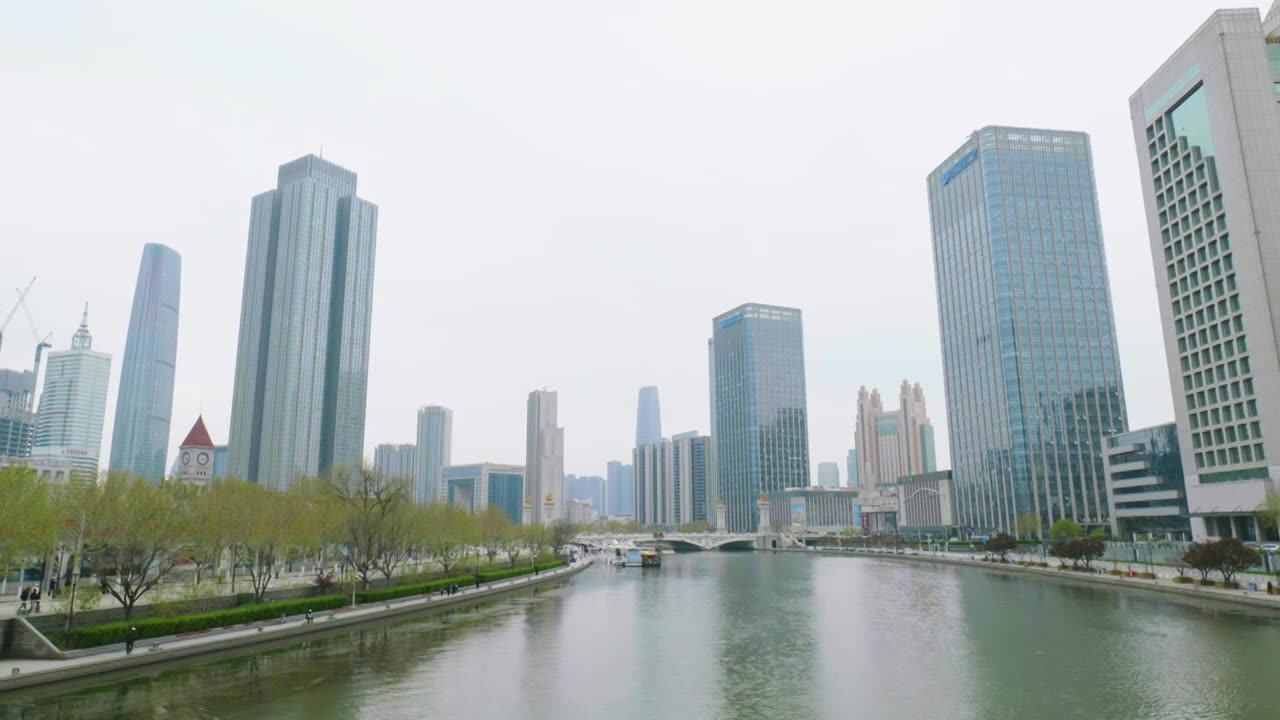 天津城市风光视频素材画面1