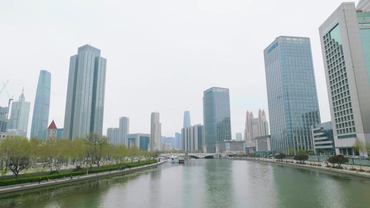天津城市风光视频素材画面3