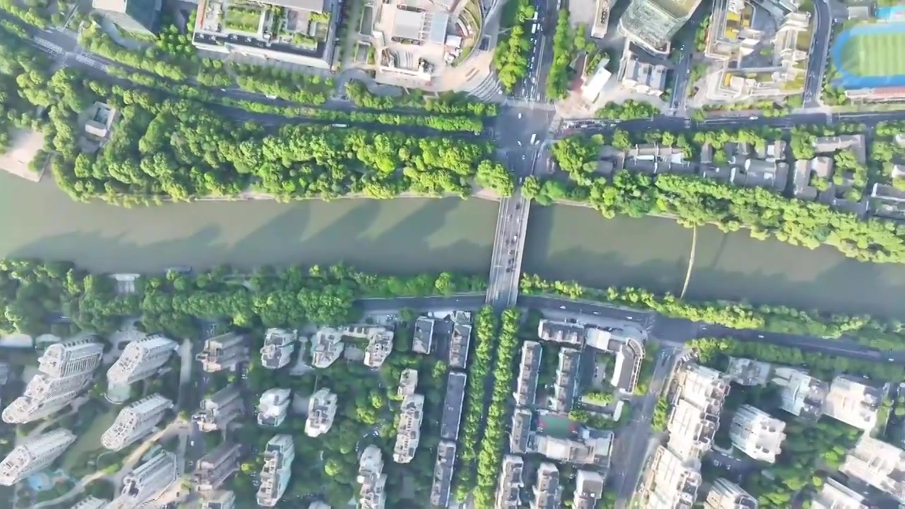 杭州京杭大运河拱宸桥视频素材画面4