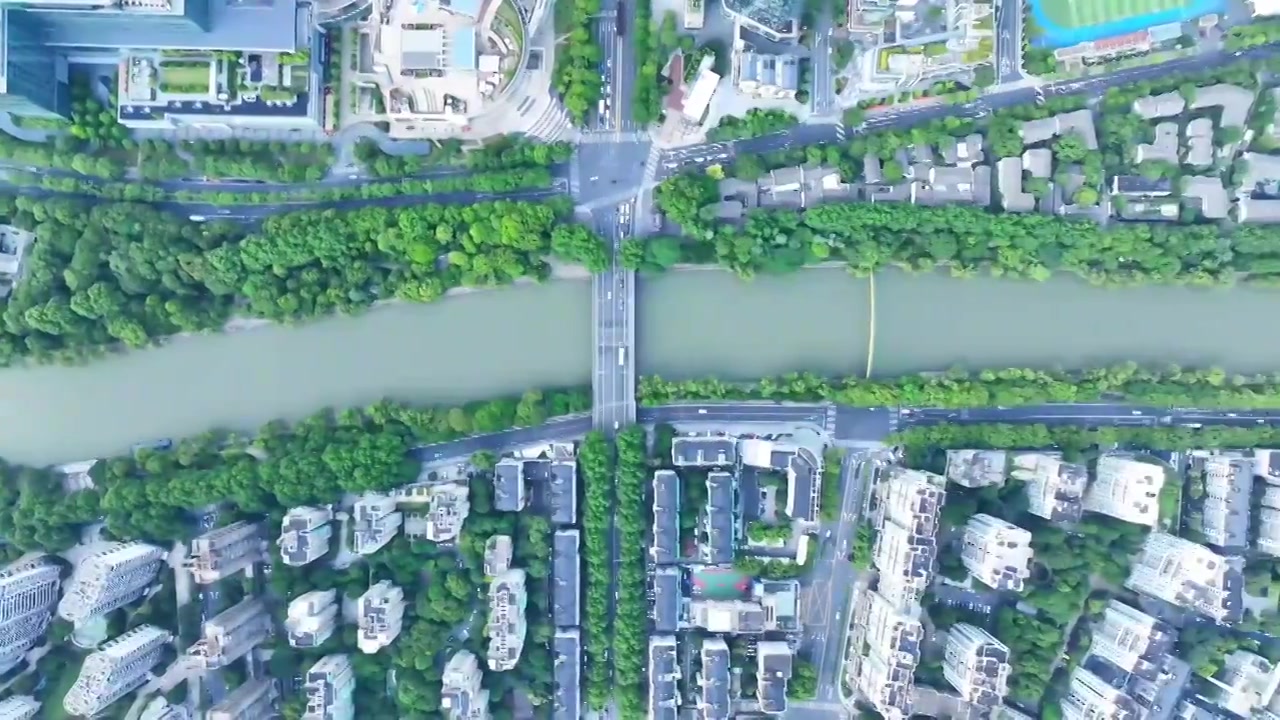 杭州京杭大运河拱宸桥视频素材画面3