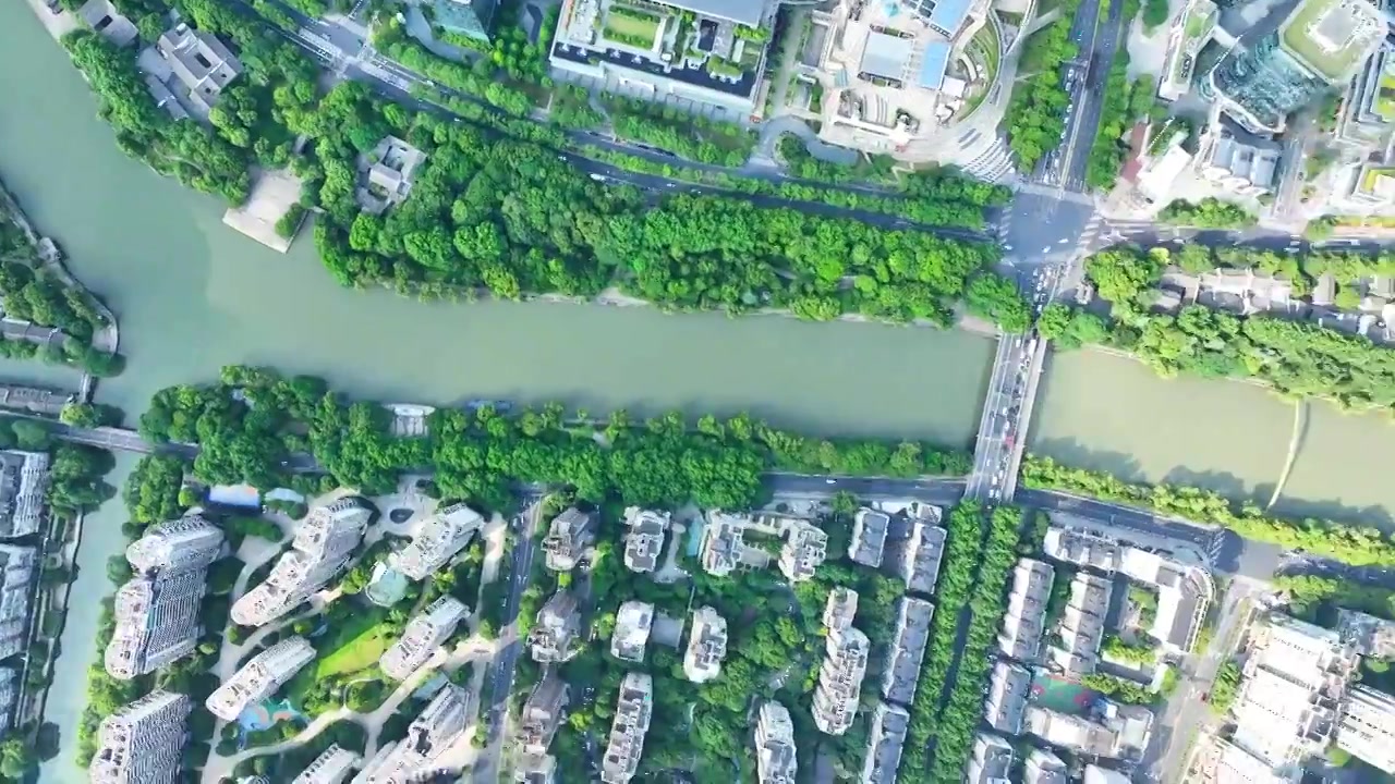 杭州京杭大运河拱宸桥视频素材画面3