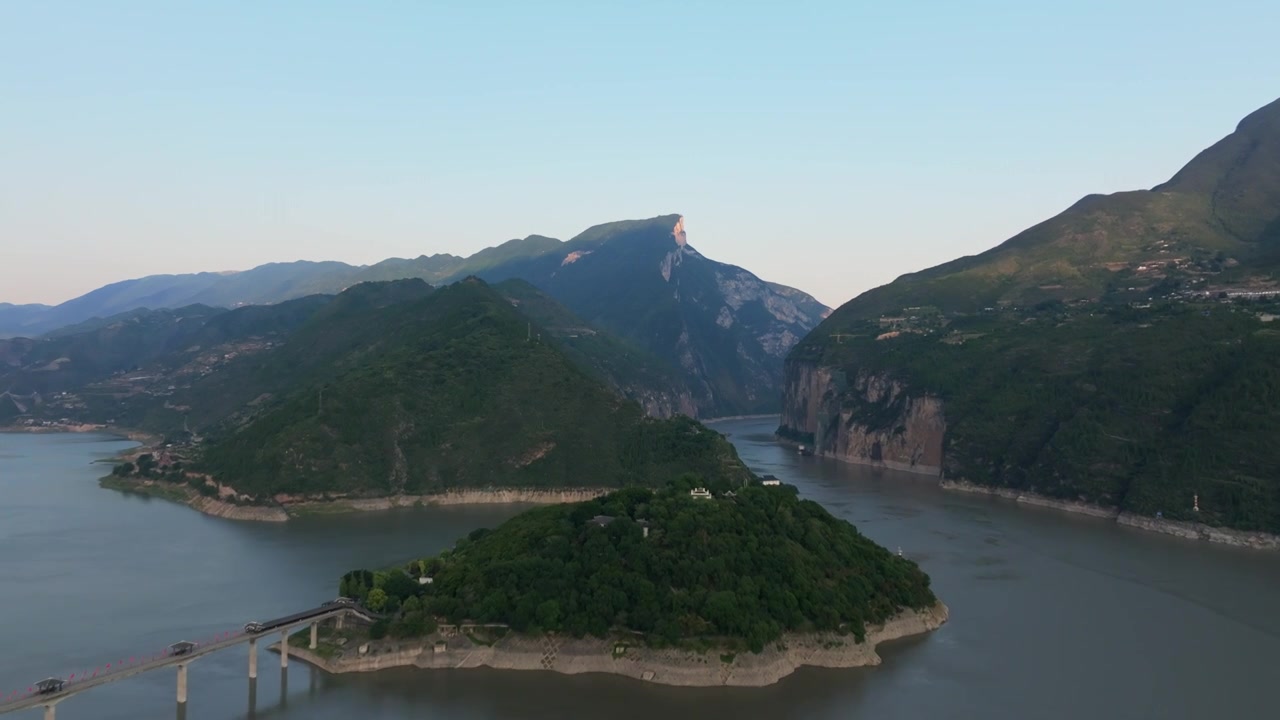 夔门航拍视频素材画面4