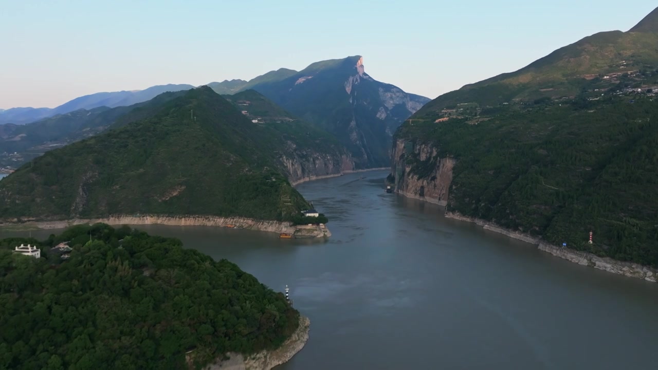 夔门航拍视频素材画面3