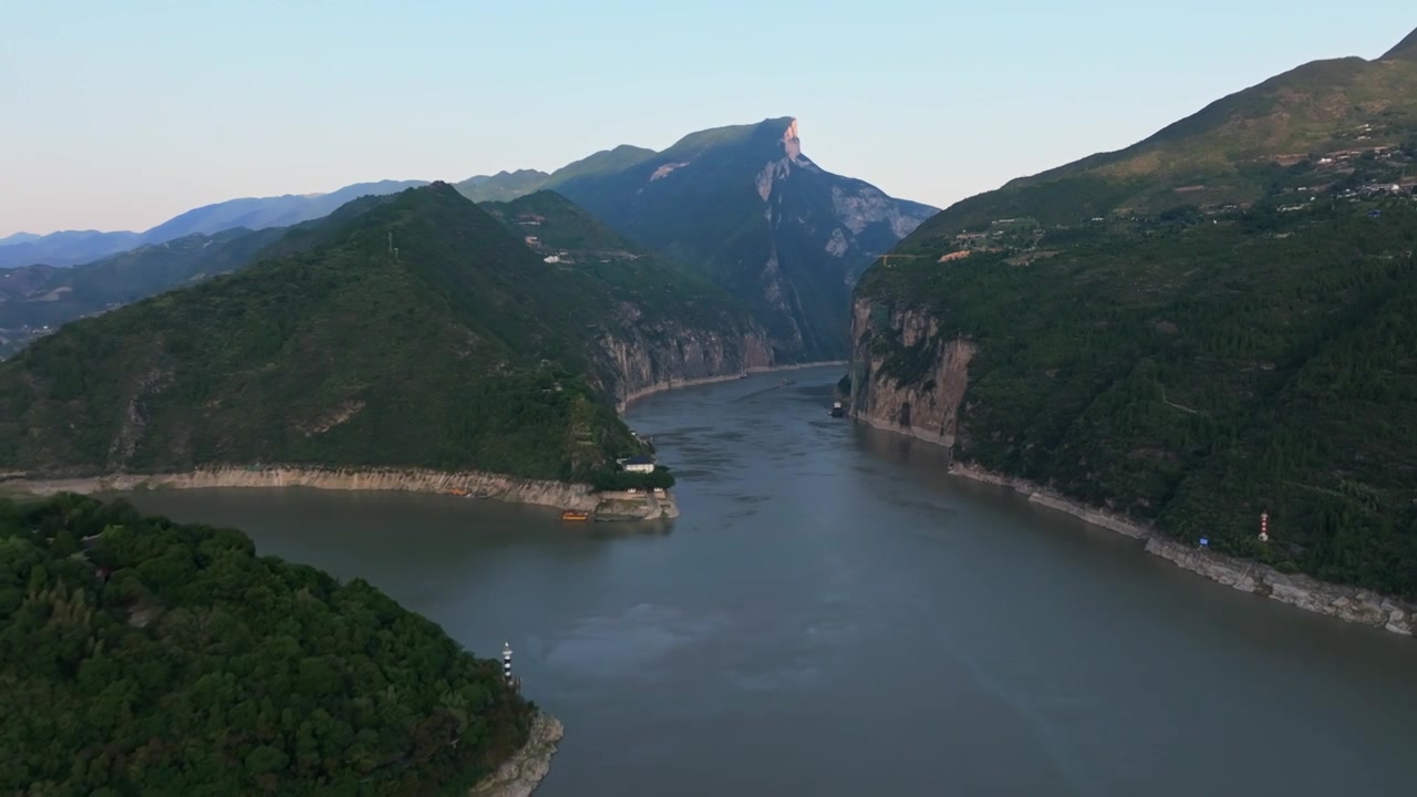 夔门航拍视频素材画面4