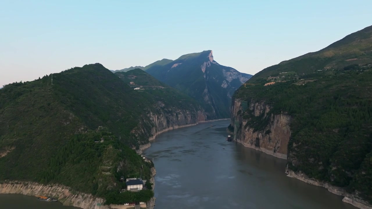 夔门航拍视频素材画面3