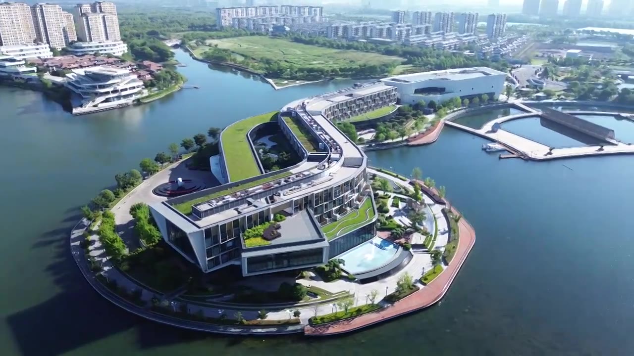 JW万豪酒店，上海之鱼景区视频素材画面4
