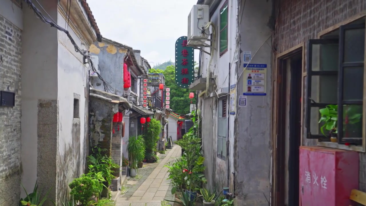 深圳大鹏古城古村老巷子视频素材画面3