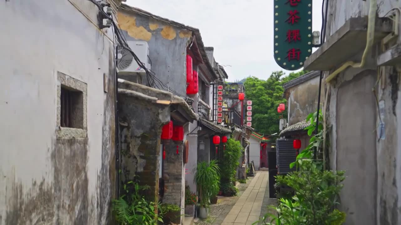 深圳大鹏古城古村老巷子视频素材画面1