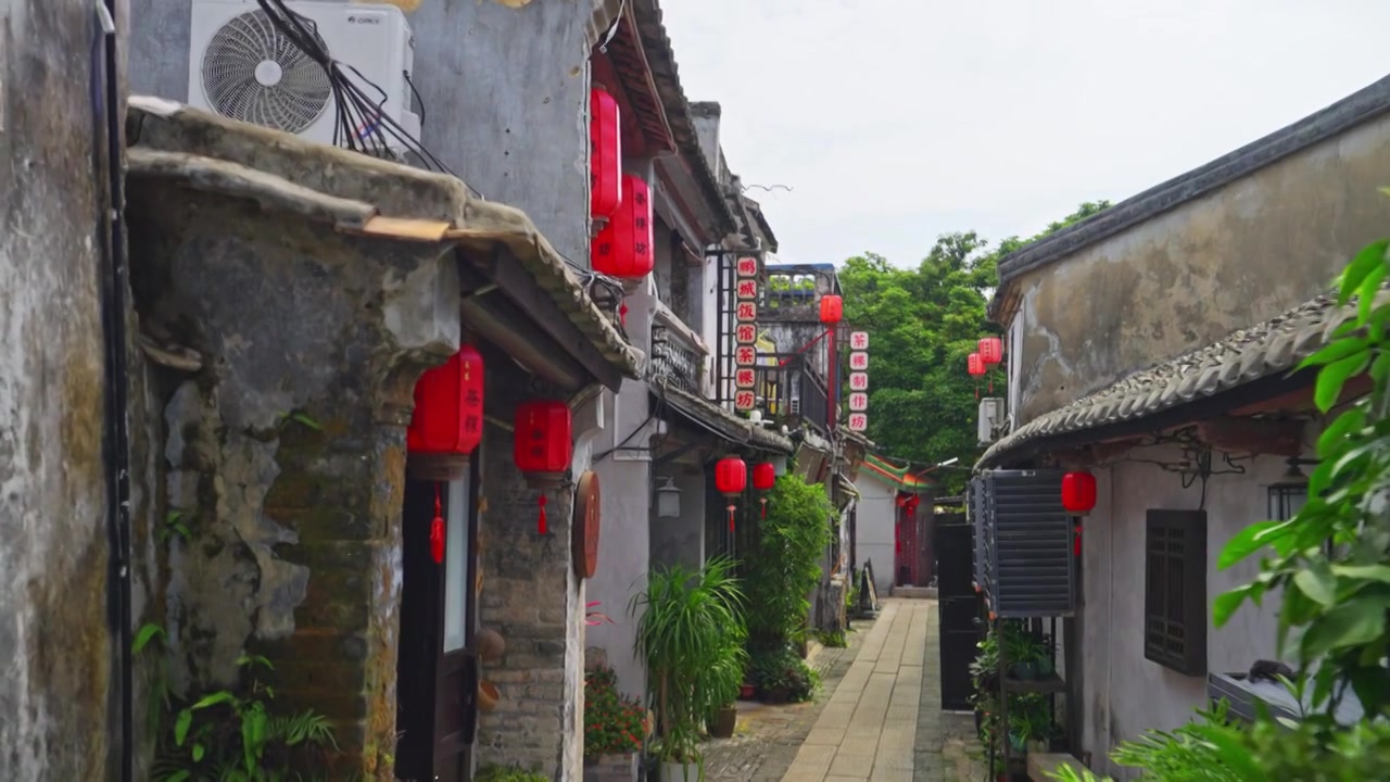 深圳大鹏古城古村老巷子视频素材画面4