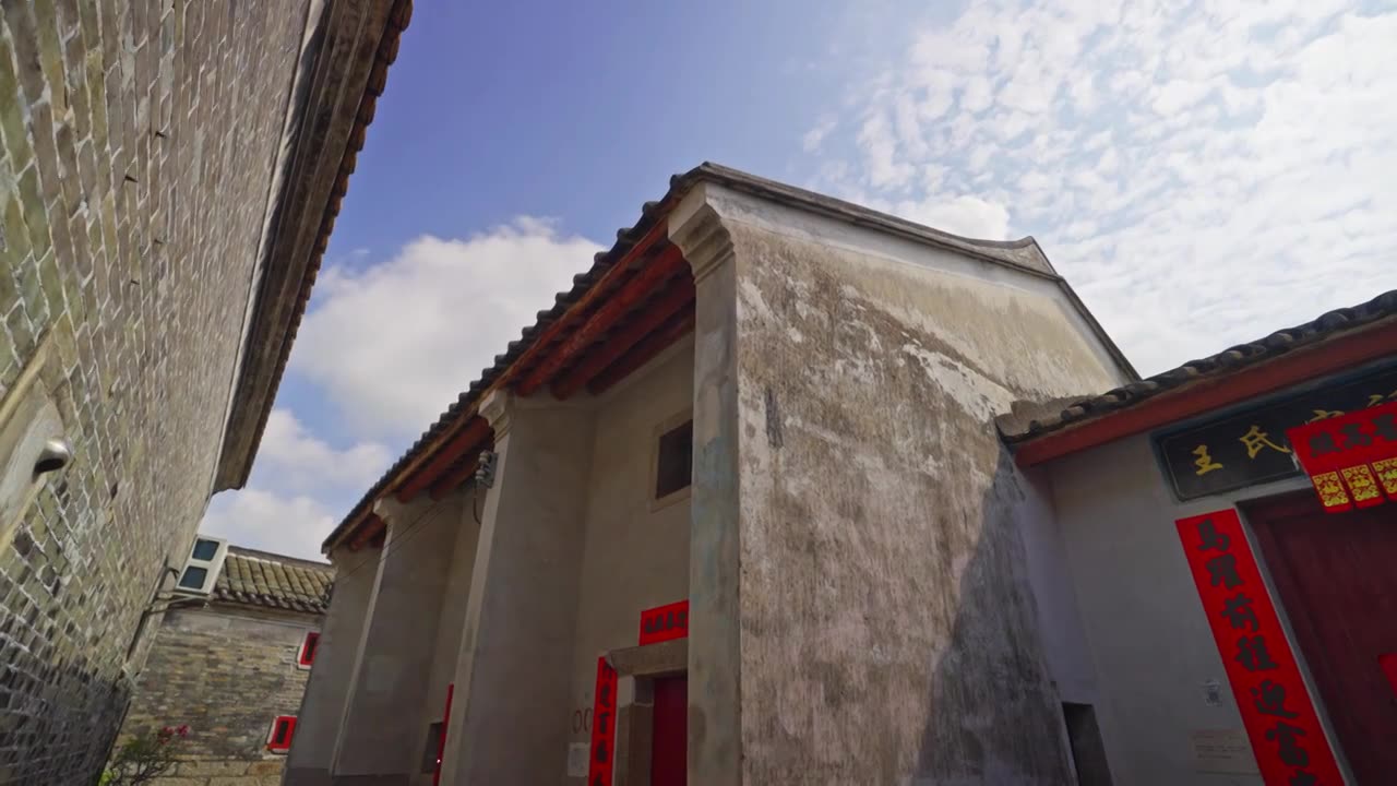 深圳大鹏古城老房子视频素材画面1