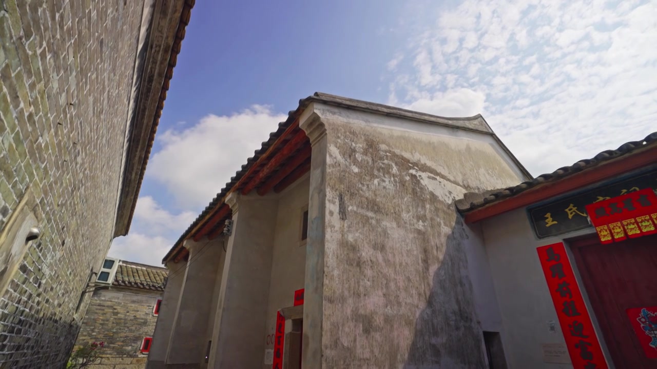 深圳大鹏古城老房子视频素材画面3