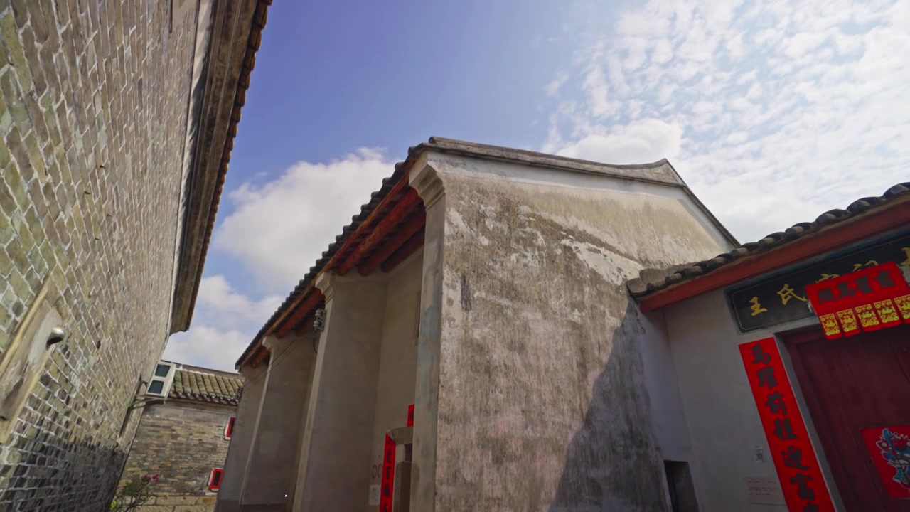 深圳大鹏古城老房子视频素材画面4