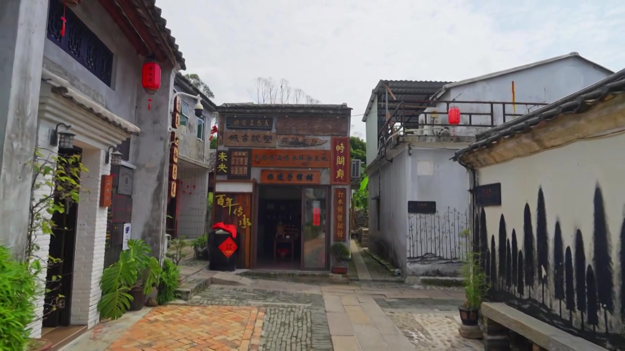 深圳大鹏古城老巷子视频素材画面4