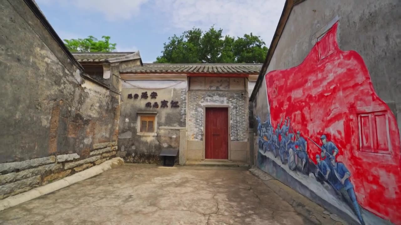 深圳大鹏古城老巷子视频素材画面1