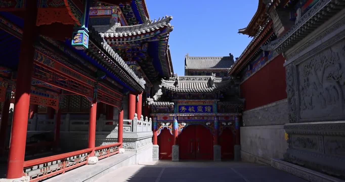 合集-山西五台山广化寺视频素材画面3
