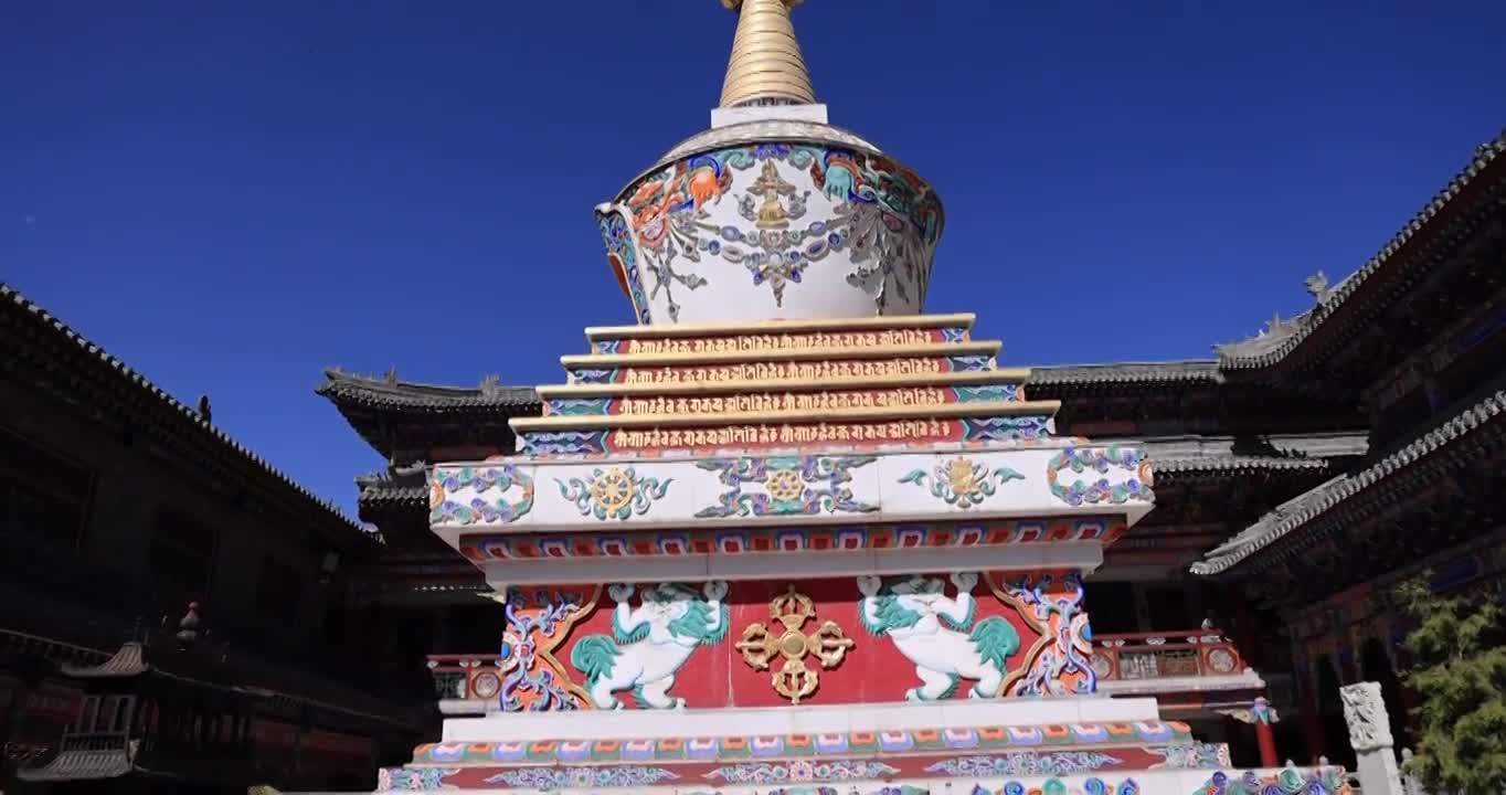 合集-山西五台山广化寺视频素材画面4
