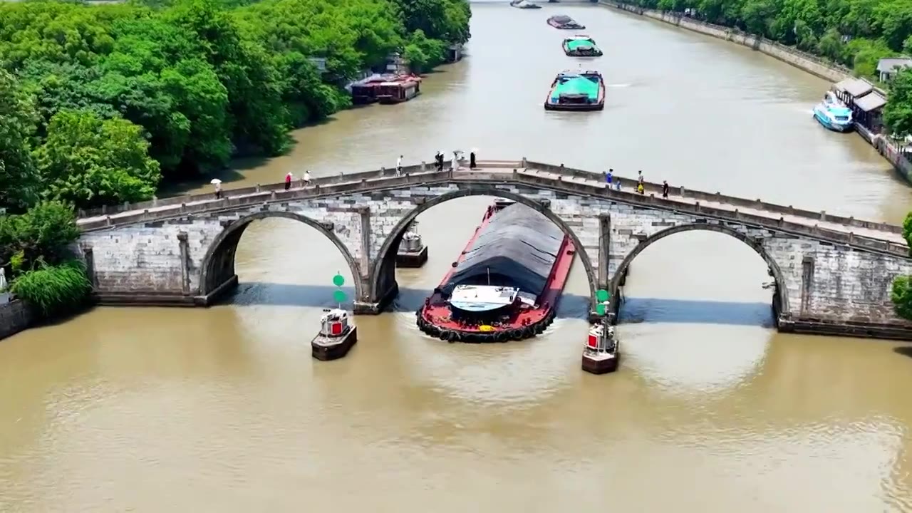 杭州 拱宸桥视频素材画面4