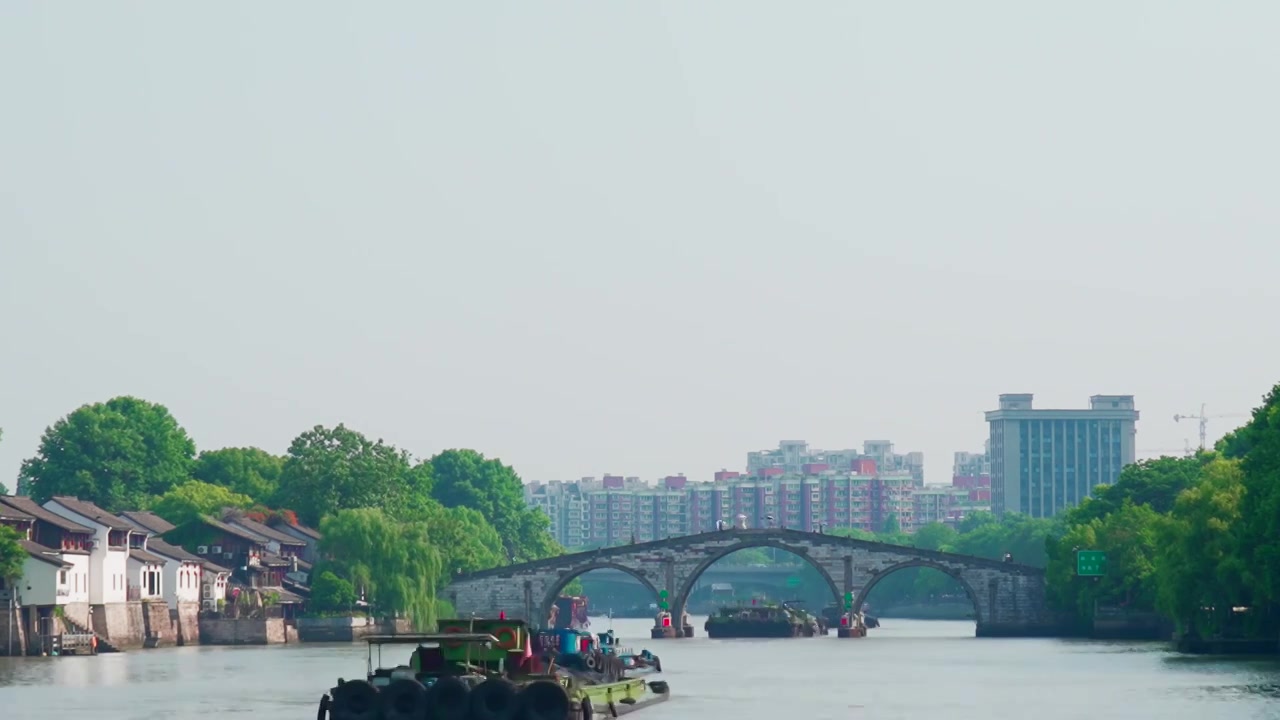 轮船运输队视频素材画面4