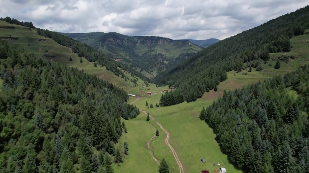 高山森林草场视频素材画面1