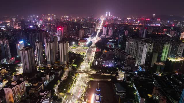 南宁都市夜景视频素材