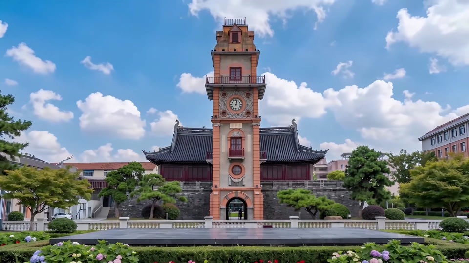 南通地标航拍延时摄影视频素材画面2