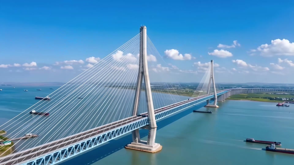 南通地标航拍延时摄影视频素材画面3