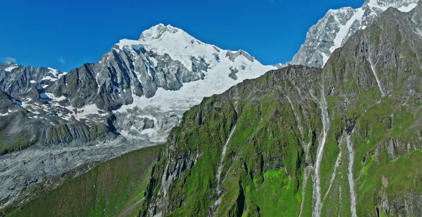壮丽的雪山冰川风光视频素材画面4