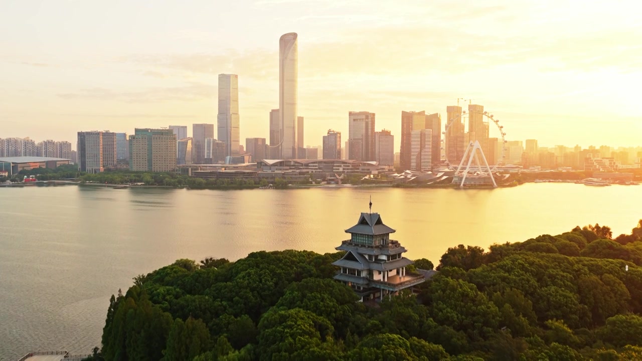 苏州金鸡湖城景视频购买