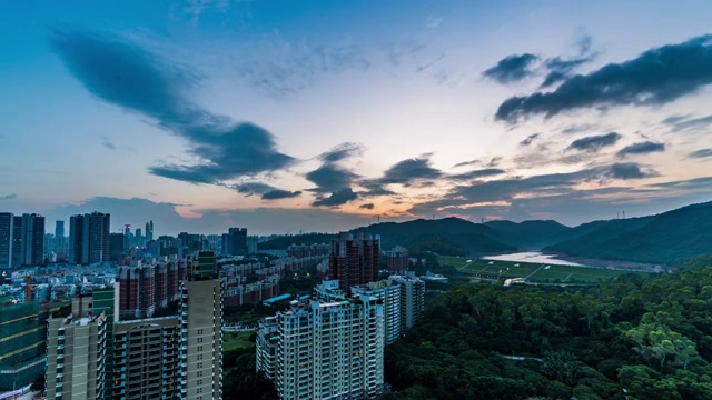 深圳梅林水库视频素材