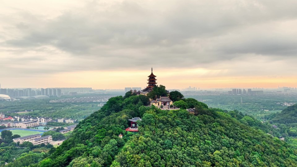 南通狼山风景名胜区风光视频素材画面2