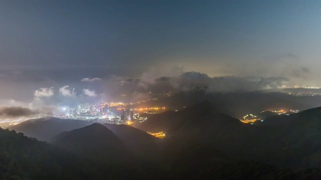 深圳盐田夜景视频素材