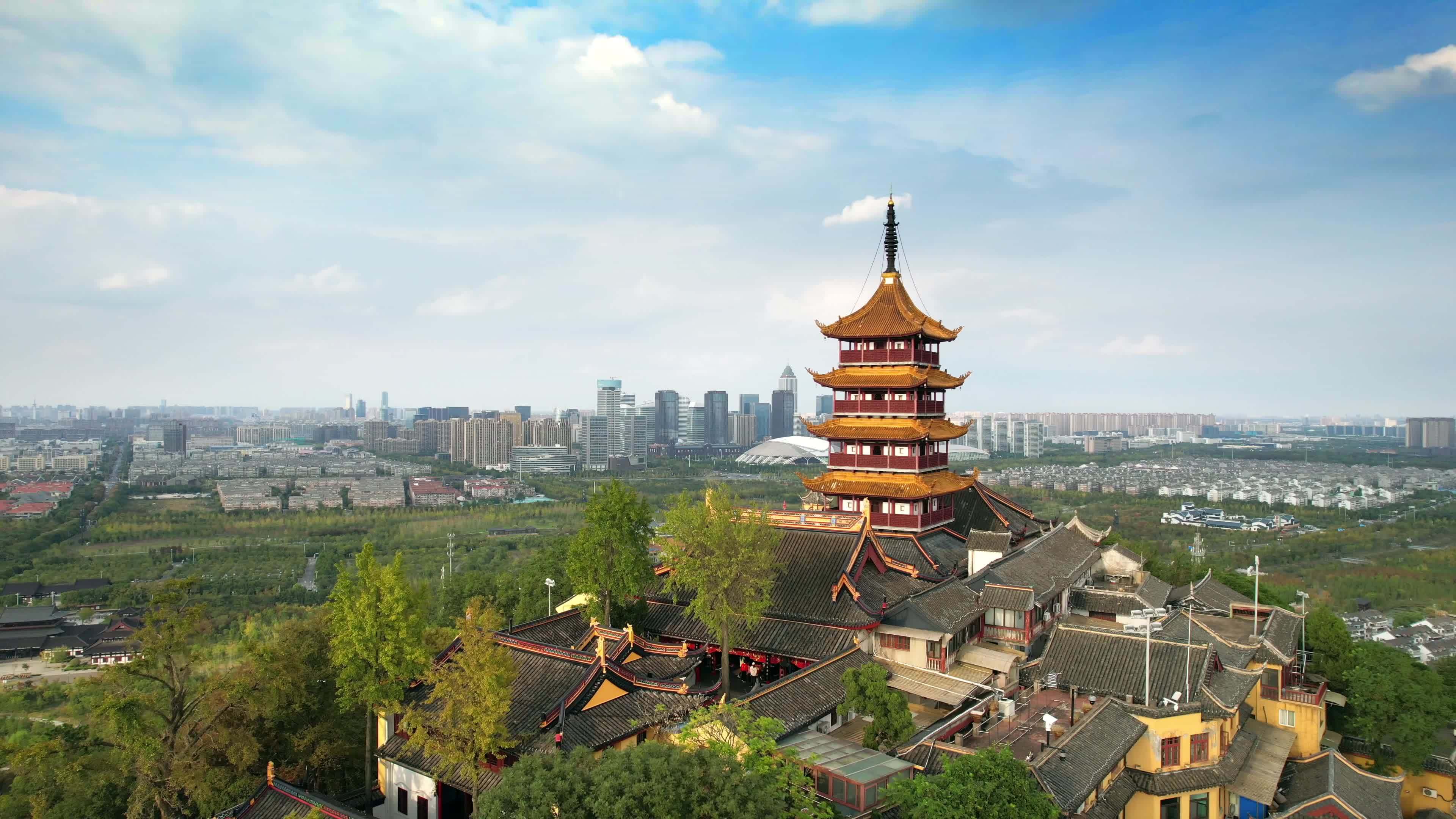南通狼山风景名胜区视频素材画面1