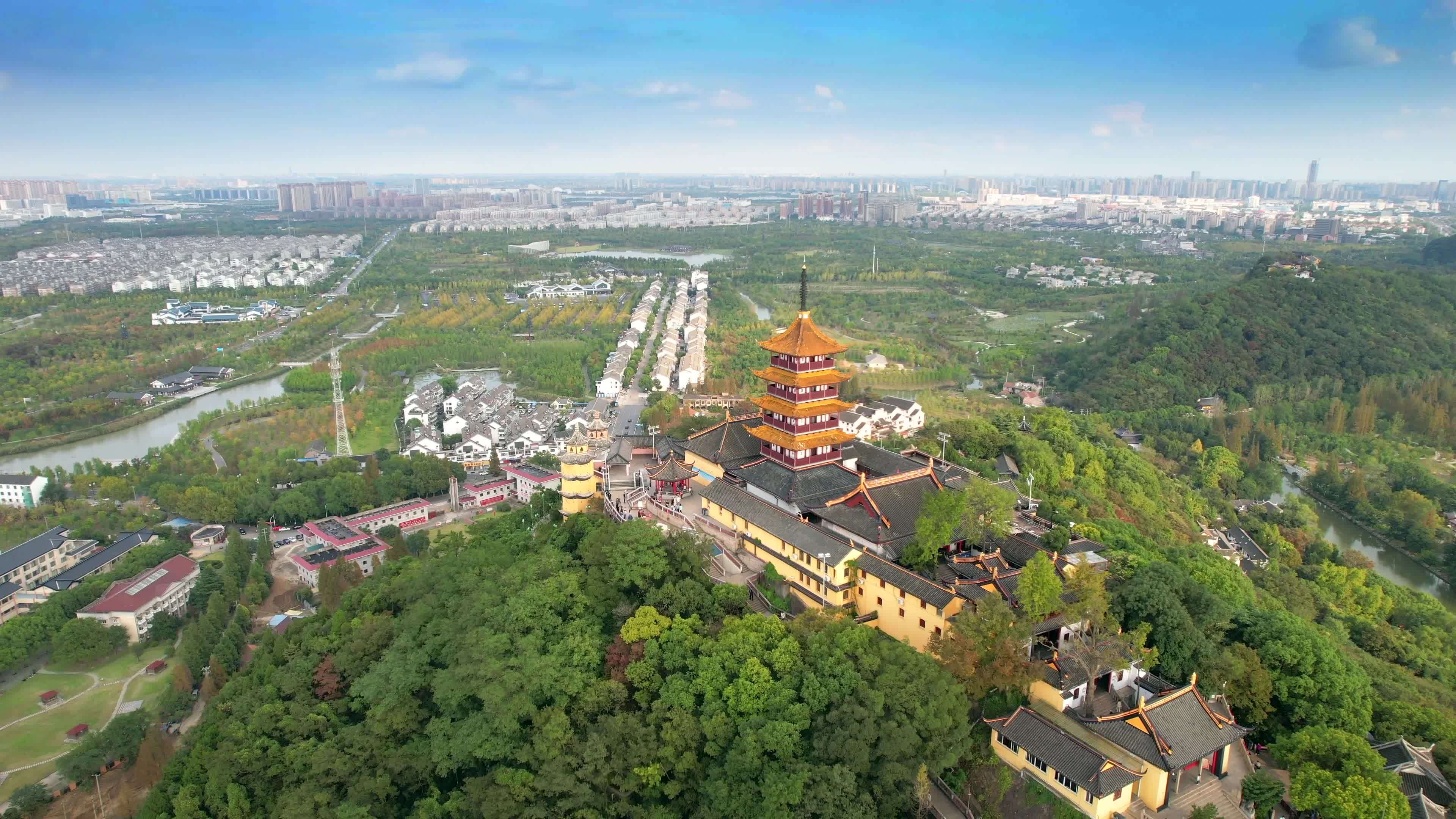 南通狼山风景名胜区视频素材画面2