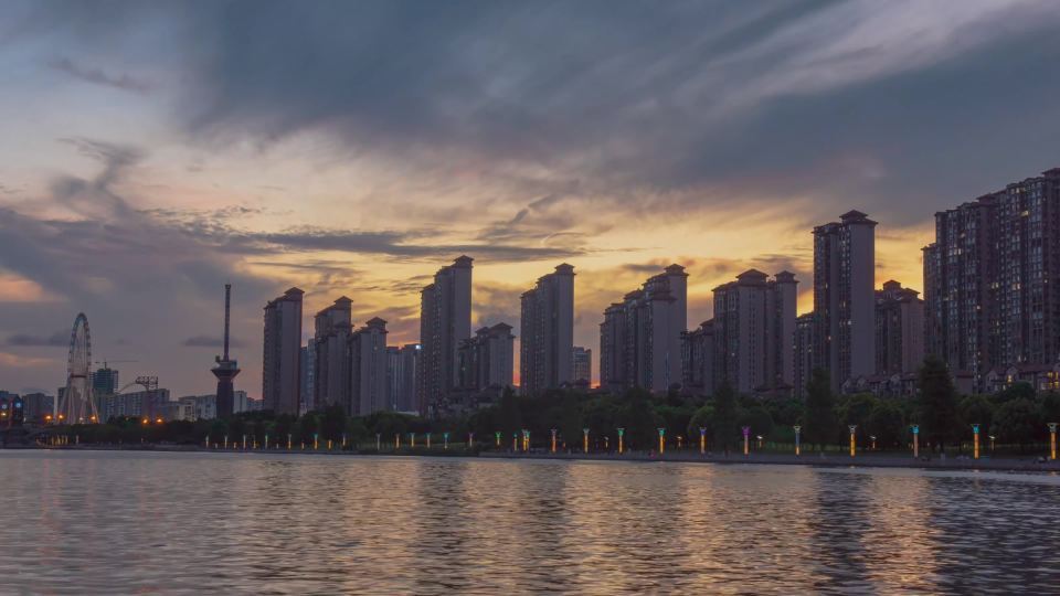 南通城市航拍华强城4K/8K延时摄影视频素材画面3